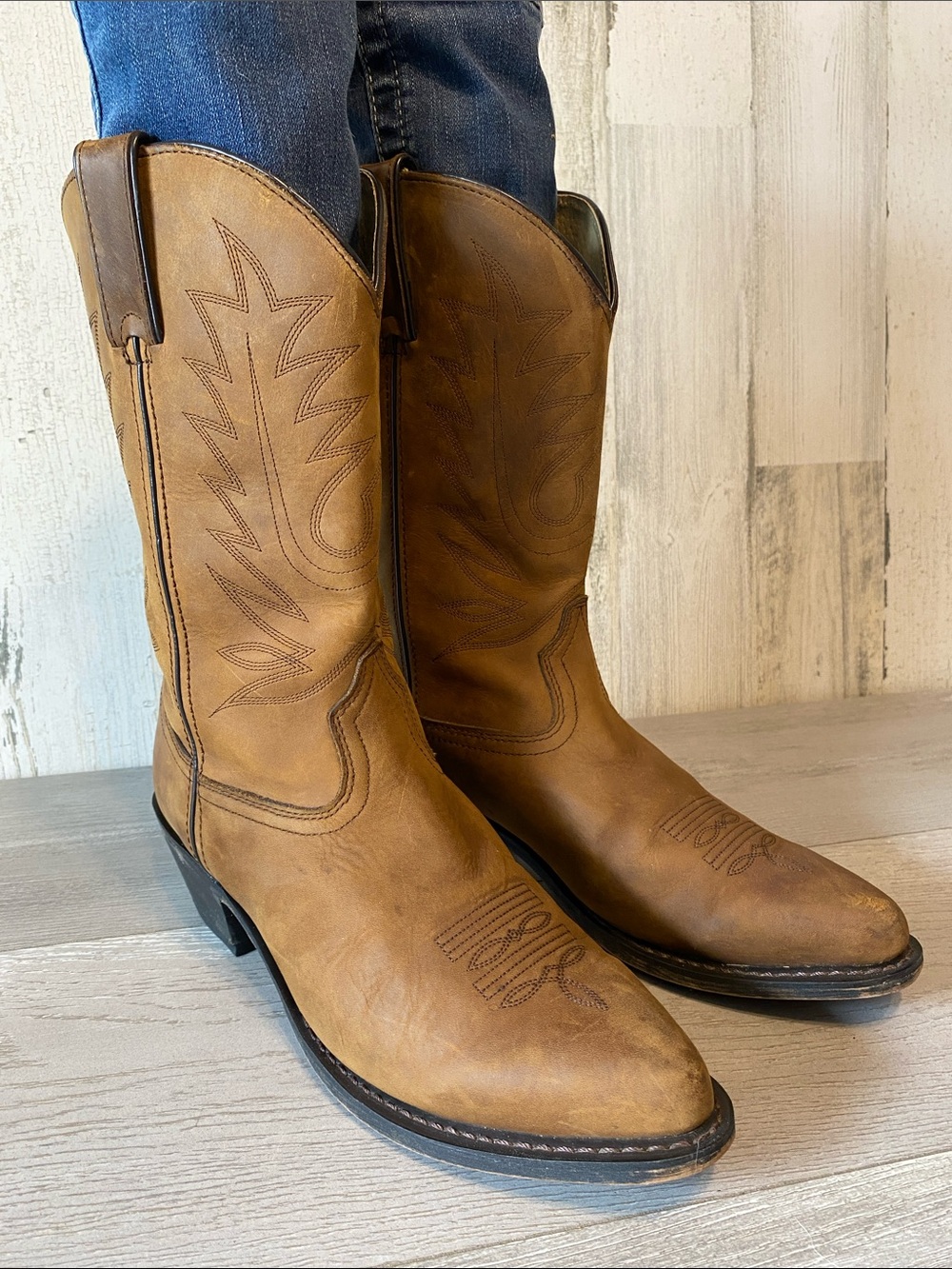 Durango Tan Brown Western Women's Heeled Boots